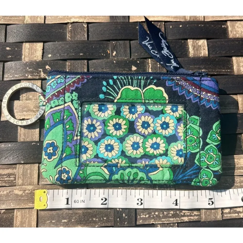 Vera Bradley Zippered ID Card Holder Rhapsody in Blue